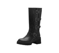 Tamaris Donna Langschaft-Stiefel Vegan, Black, 38 EU