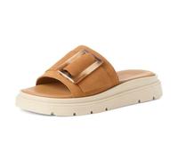 Tamaris Donna pantolette con tacco a zeppa in pelle marrone 37 EU