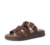 Tamaris Donna pantolette con tacco a zeppa in pelle marrone 38 EU