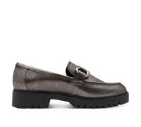 Tamaris Donna Peltro Argento Pelle Mocassini Non Stringato Plateau Scarpe Comode