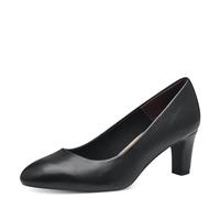 Tamaris Donna Pumps Blockabsatz Vegan, Black Matt, 38 EU