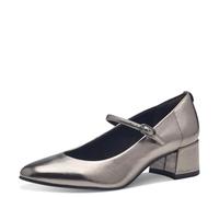 Tamaris Donna Pumps Blockabsatz Vegan, Pewter, 40 EU