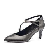Tamaris Donna Pumps Stilettoabsatz Vegan, Pewter, 36 EU