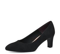 Tamaris Donna Pumps Textil Blockabsatz Vegan, Black, 39 EU