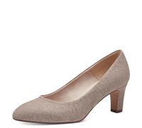 Tamaris Donna Pumps Textil Blockabsatz Vegan, Rose Glam, 40 EU