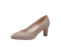 Tamaris Donna Pumps Textil Blockabsatz Vegan, Rose Glam, 40 EU