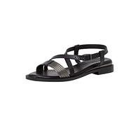 Tamaris Donna Sandali, Signora Sandali,TOUCHit,Scarpa Estiva,Sandalo Estivo,Comodo,Piatto,Black/Pewter,37 EU