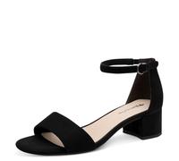 Tamaris Sandalo con tacco da donna in tessuto Nero Taglia 38 EU