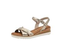Tamaris Donna sandalo con zeppa metallico 38 EU