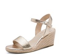 Tamaris Donna sandalo con zeppa metallico 41 EU