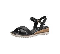 Tamaris Donna sandalo con zeppa nero 37 EU