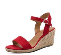 Tamaris Donna sandalo con zeppa rosso 40 EU