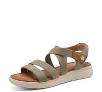 Tamaris Donna sandalo con zeppa verde 37 EU