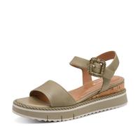 Tamaris Donna sandalo con zeppa verde 39 EU