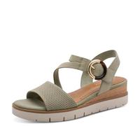 Tamaris Donna sandalo con zeppa verde 40 EU