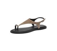 Tamaris Donna sandalo pelle piatto beige 41 EU