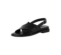 Tamaris Donna sandalo pelle piatto nero 36 EU