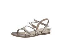 Tamaris Donna sandalo piatto metallico 38 EU