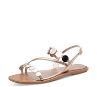 Tamaris Donna sandalo piatto metallico 39 EU