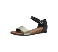 Tamaris Donna sandalo piatto nero 38 EU