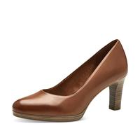 Tamaris Donna Scarpe col Tacco, Signora Scarpe col Tacco Classiche,TOUCHit,Pumps dell'ufficio,Chiuso,Elegante,Nobile,Comodo,Cognac,39 EU