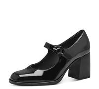 Tamaris Donna Scarpe col Tacco, Signora Scarpe col Tacco con Cinturino,TOUCHit,Pumps di Chiusura,Mary-Jane,festoso,Dirndl,Black Patent,40 EU
