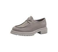 Tamaris Donna Schnür-Halbschuh Leder Bequem, Grey, 40 EU