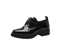 Tamaris Mocassini Carrarmato In Vernice Nero - Taglia 37 [23.2cm] Scarpe Donna