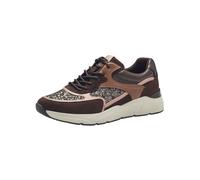 Tamaris Donna Sneaker Bequem, Mocca Combined, 37 EU