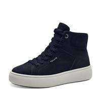 Tamaris Donna Sneaker Leder Wechselfußbett, Navy, 37 EU
