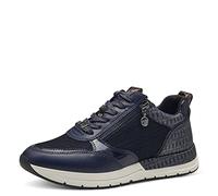 Tamaris Donna Sneaker, Signora Sneaker Basse,Soletta Removibile,Suola della Piattaforma,Tempo Libero,Scarpa Bassa,Navy Comb,38 EU
