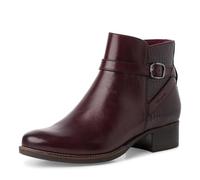 Tamaris Donna Stiefelette Blockabsatz Bequem, Bordeaux, 36 EU
