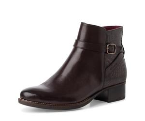 Tamaris Donna Stiefelette Blockabsatz Bequem, Mocca, 37 EU