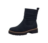 Tamaris Donna Stiefelette Leder Bequem, Navy, 40 EU