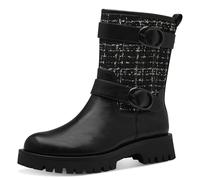 Tamaris Donna Stiefelette Vegan, Black Combined, 38 EU