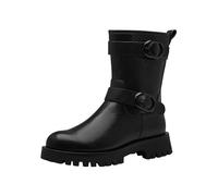 Tamaris Donna Stiefelette Vegan, Black/Structure, 37 EU
