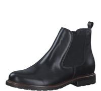 Tamaris Donna Stivaletti, Signora Stivaletti Chelsea,bottini,Boots,Stivaletti,Stivaletto,Stivaletto Slip-on,Piatto,Black Leather,36 EU