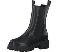 Tamaris Donna Stivaletti, Signora Stivaletti Chelsea,bottini,Soletta Removibile,Comfort Lining,Boots,Stivaletti,Piatto,Black Leather,41 EU