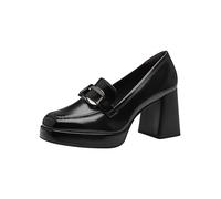 Tamaris Donna Trotteur Blockabsatz Bequem, Black Brush, 36 EU