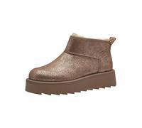 Tamaris Donna Warmfutter Stiefel Textil, Vegan, Bronce, 41 EU
