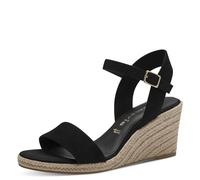 Tamaris Donna Wedge Textil, Black, 40 EU