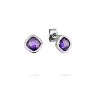 Tamaris Gioielli Per Donne - Orecchini A Perno In Acciaio Inossidabile Con Colorati Pietre Di Zirconio, Estivo Look Per Kombinieren, Impermeabile