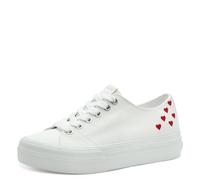 Tamaris Lacci Vegani Sportivi da Donna, Bianco, 39 EU