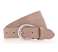 Tamaris Leather Belt W80 Gray Taupe