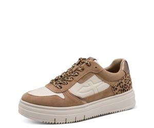 Tamaris Leopard Comb - Sneaker da Donna Bassa, Colore: Marrone