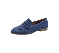 Tamaris Loafer da donna basso in pelle blu 38 EU