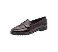 Tamaris Loafer da Donna Piatto, Marrone (Mocca Patent), 36