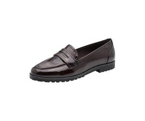 Tamaris Loafer da Donna Piatto, Marrone (Mocca Patent), 40