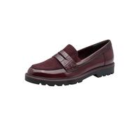 Tamaris Loafer da Donna Piatto, Rosso (Merlot), 42