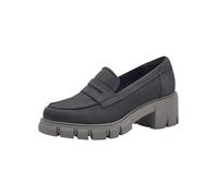 Tamaris Donna Slipper Leder Bequem, Dark Grey, 39 EU